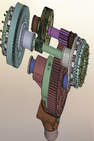 single point eccentric gear transmission transmisi gigi eksentrik satu titik