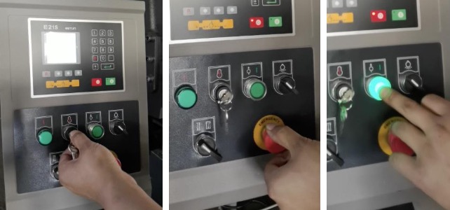 hydraulic shearing machine NC control panel Mesin Shearing Hidraulik Panel Kontrol NC