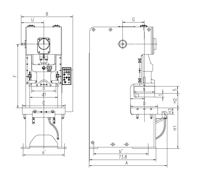 Dimensi tekan kecepatan cepat