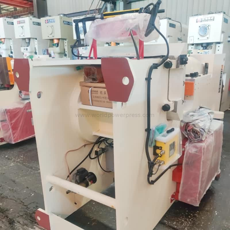 80ton Gap Frame Press dengan kontrol PLC dan kopling pneumatik