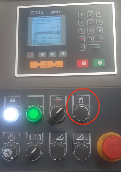 Mesin pemotong sistem NC E21S