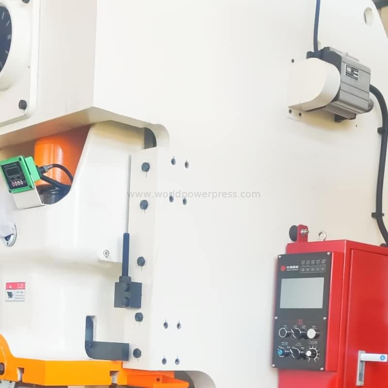 80ton Gap Frame Press dengan kontrol PLC dan kopling pneumatik