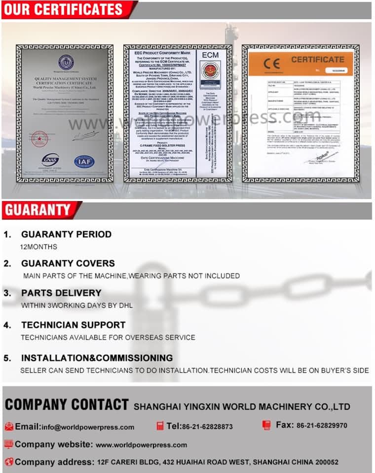 Sertifikat Mesin Pers