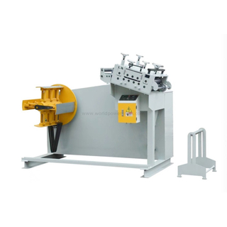UL-200 Compact Coil Sheet Decoiler Straightener untuk strip lebar 200mm